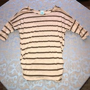 h.i.p. Brown & Tan Striped Tunic